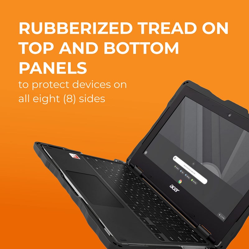 Gumdrop Cases Gumdrop DropTech Laptop Case Fits Acer Chromebook 311 (C721) Clamshell Designed for K-12 Students, Teachers and Classroomsâ€“Drop Tested, Rugged, Shockproof Bumpers for Reliable Device Protectionâ€“Black - Image 4